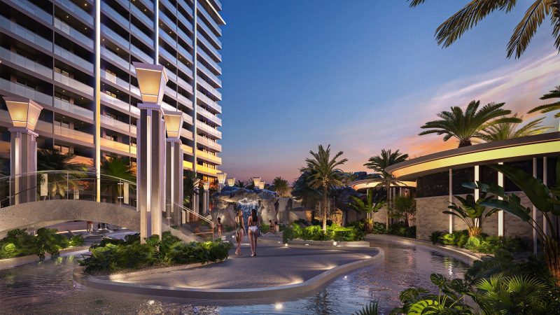 09_GRAND SOLAIRE NOBLE_EXTERIOR_GARDEN AND POOL 01-03_TWILIGHT_Draft_03_OP_1