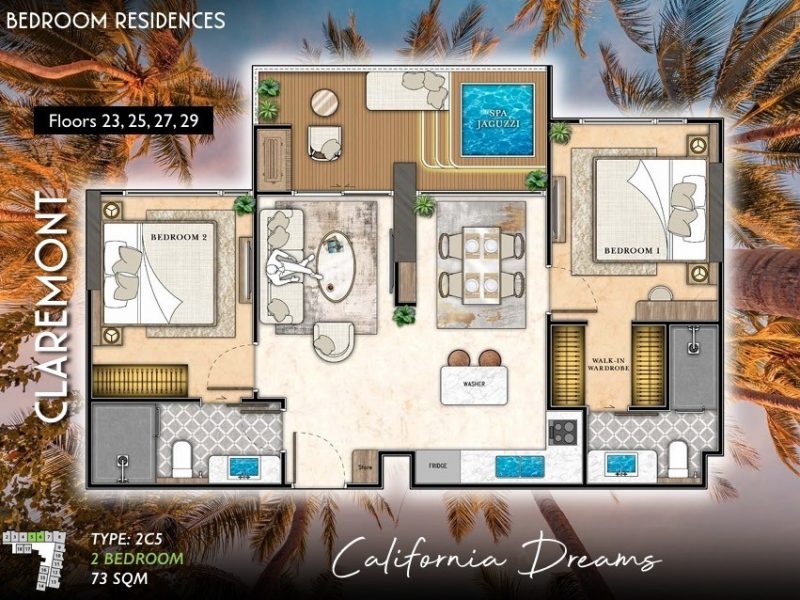 Type 2C5 2 bed 73 sqm